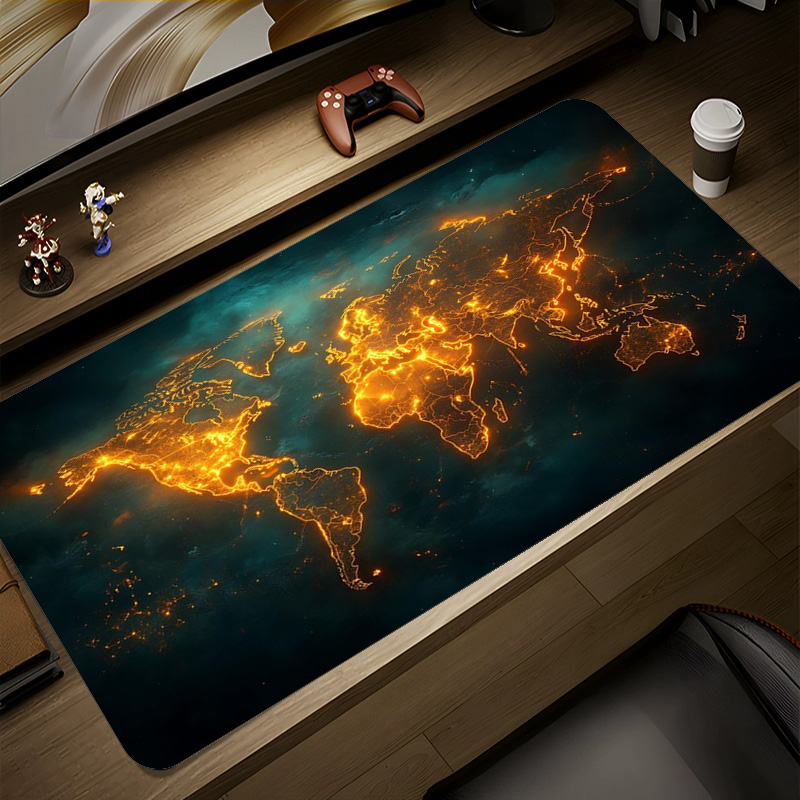 لوحة ماوس بتصميم خريطة العالم، - مراجعة Laptop Accessories World وسعره