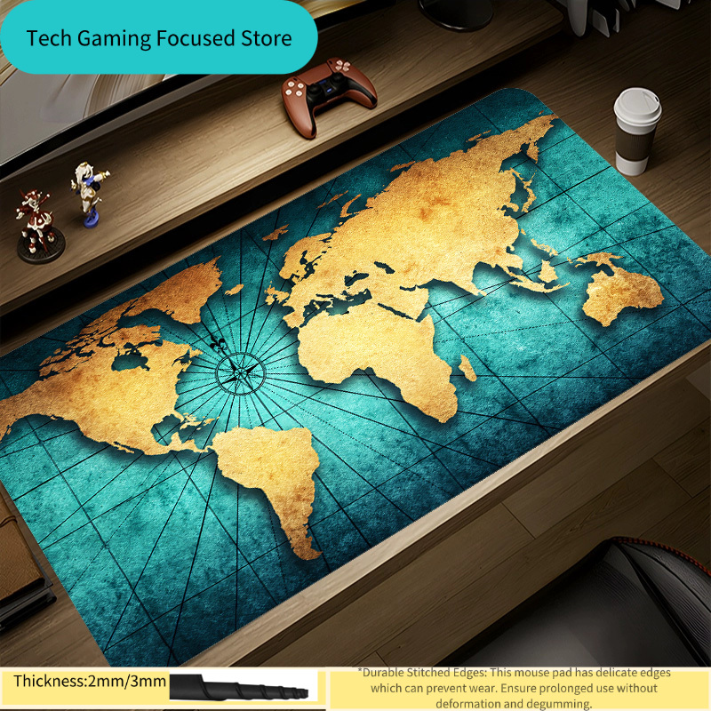 لوحة ماوس بتصميم خريطة العالم، - مراجعة Laptop Accessories World وسعره
