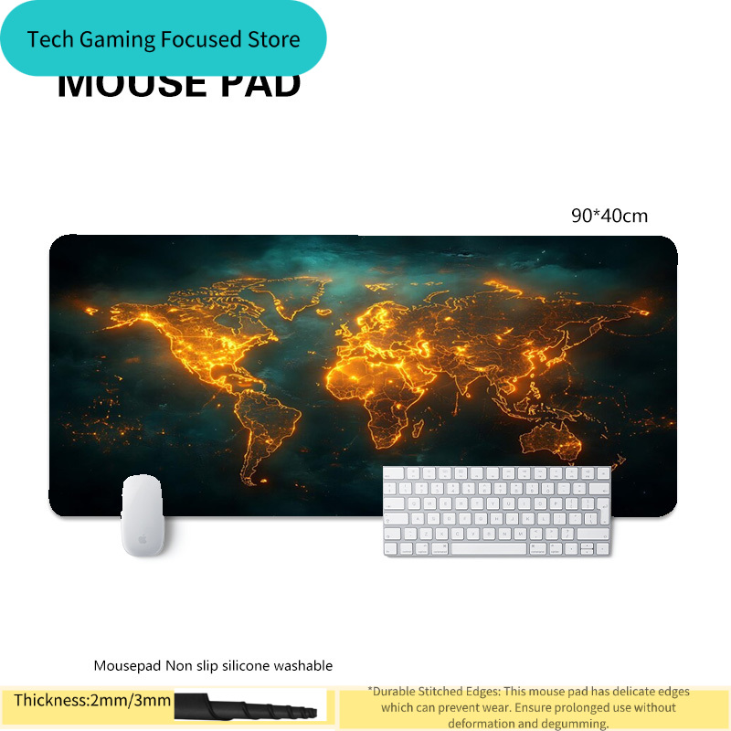 لوحة ماوس بتصميم خريطة العالم، - مراجعة Laptop Accessories World وسعره