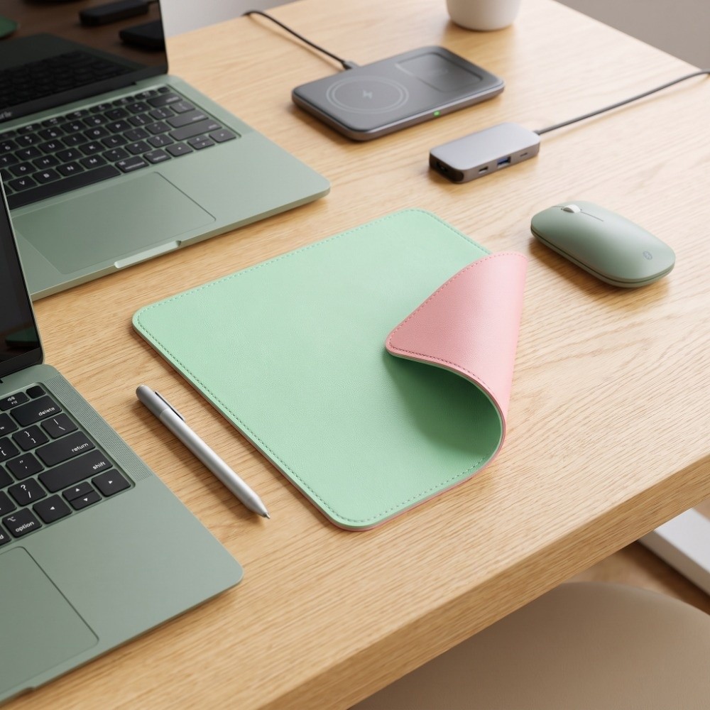وسادة فأرة جلدية متناسقة الألو - مراجعة Laptop Accessories Writing Pad وسعره