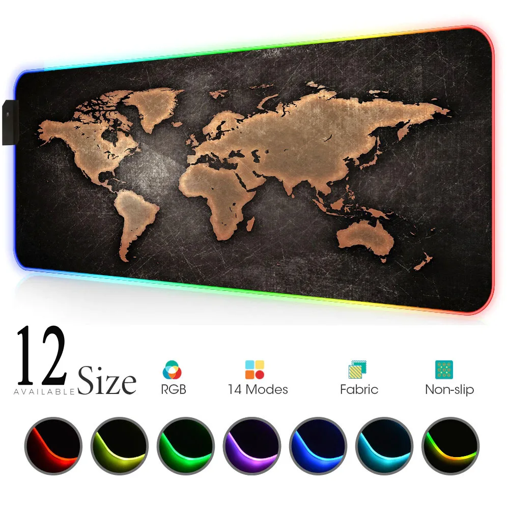 World Map Mouse Pad Gaming Mou - مراجعة Laptop Accessories World وسعره