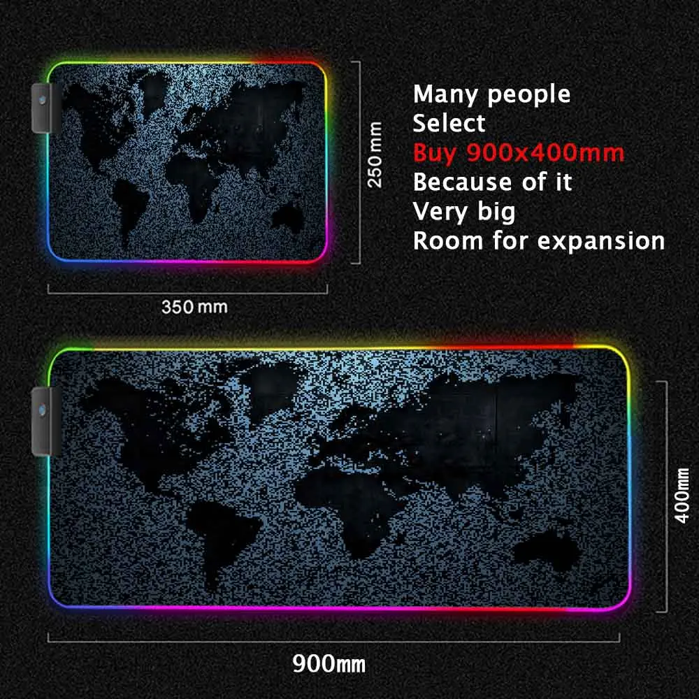 World Map Mouse Pad Gaming Mou - مراجعة Laptop Accessories World وسعره