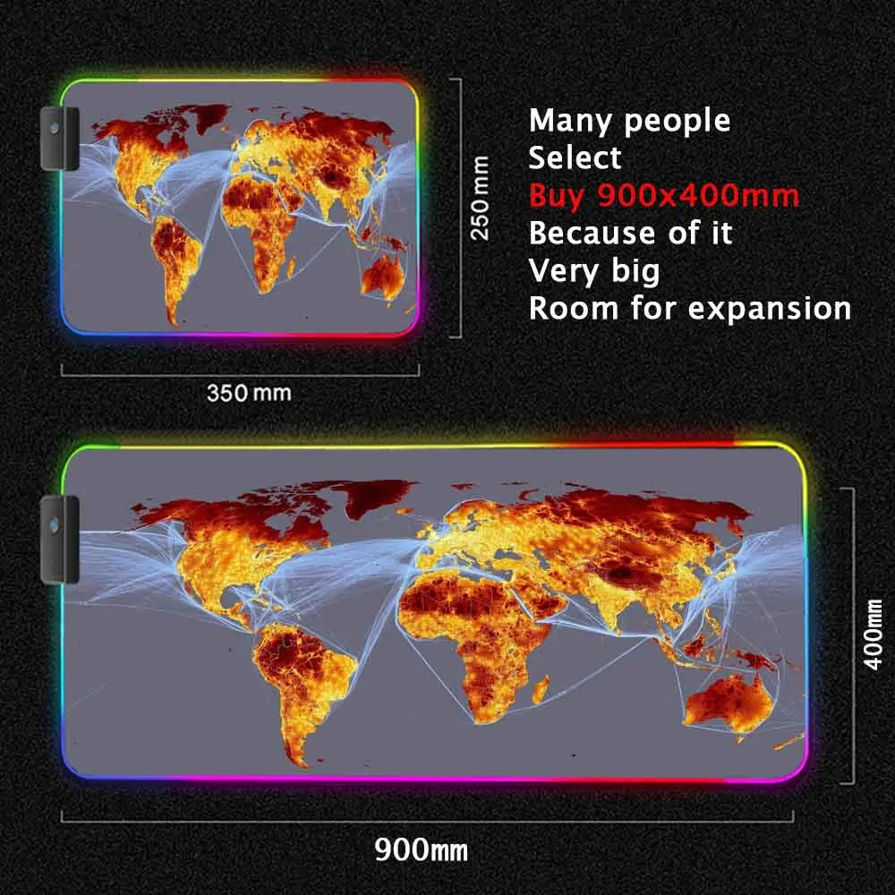 World Map Mouse Pad Gaming Mou - مراجعة Laptop Accessories World وسعره
