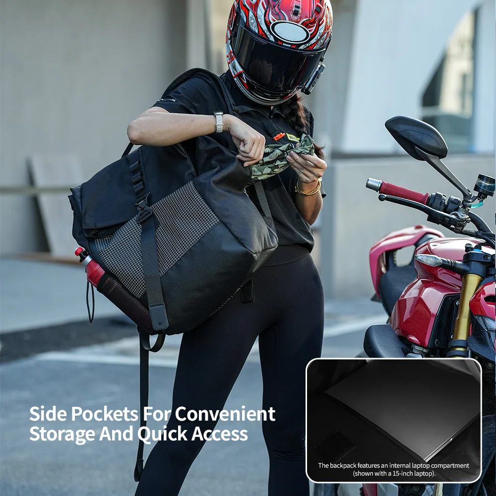 حقيبة ظهر للدراجات النارية من  - مراجعة Laptop Accessories Pouch وسعره